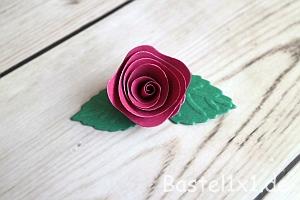 Basteanleitung - Rose aus Papier 23