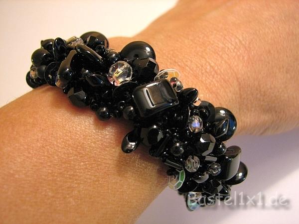 Perlen-Armband - Schwarz 350