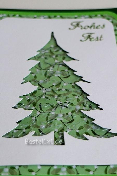Weihnachtskarte basteln - Weihnachtsbaum